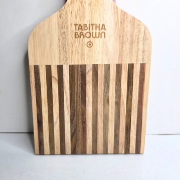 Tabitha Brown Cutting Board Target Afro Pick Shaped Wood With Handle - NEW - Picture 6 of 6